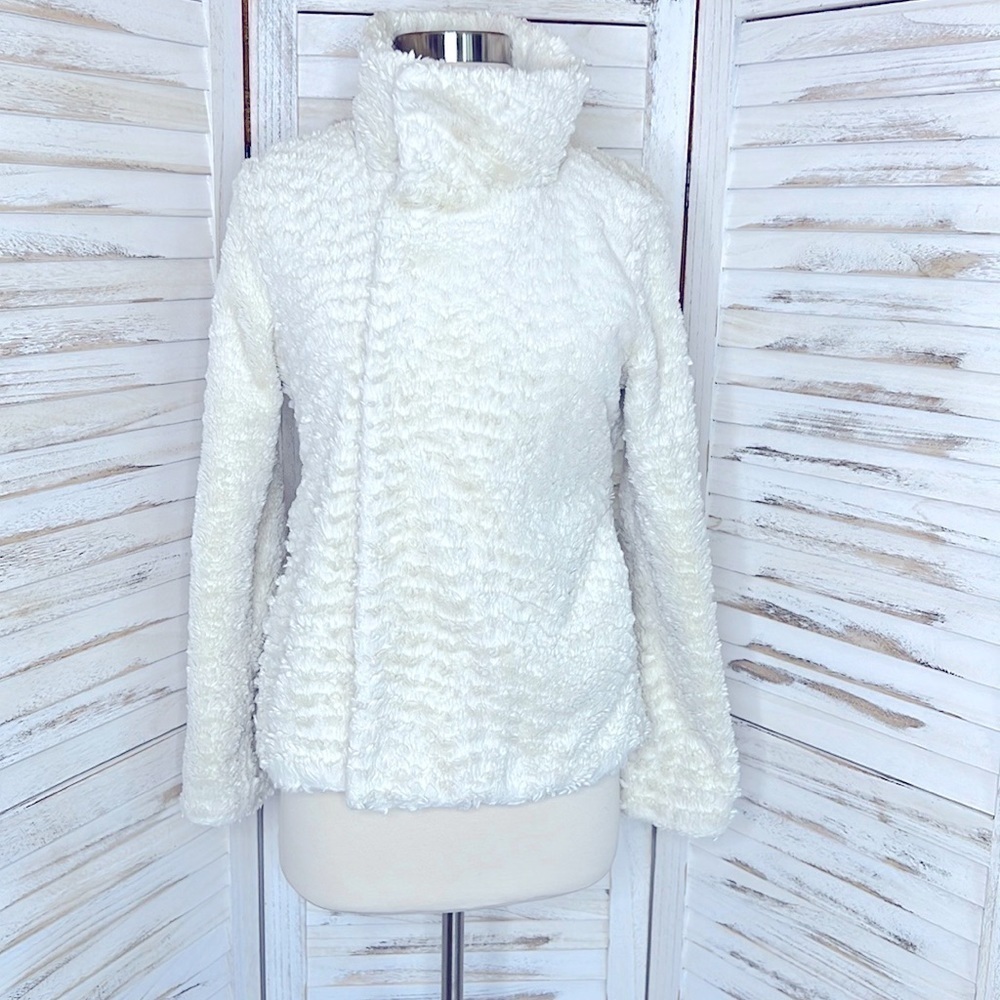 PATAGONIA l Ivory Pelage Fleece Minimilist Mountain Winter Teddybear Jacket S - Picture 3 of 12